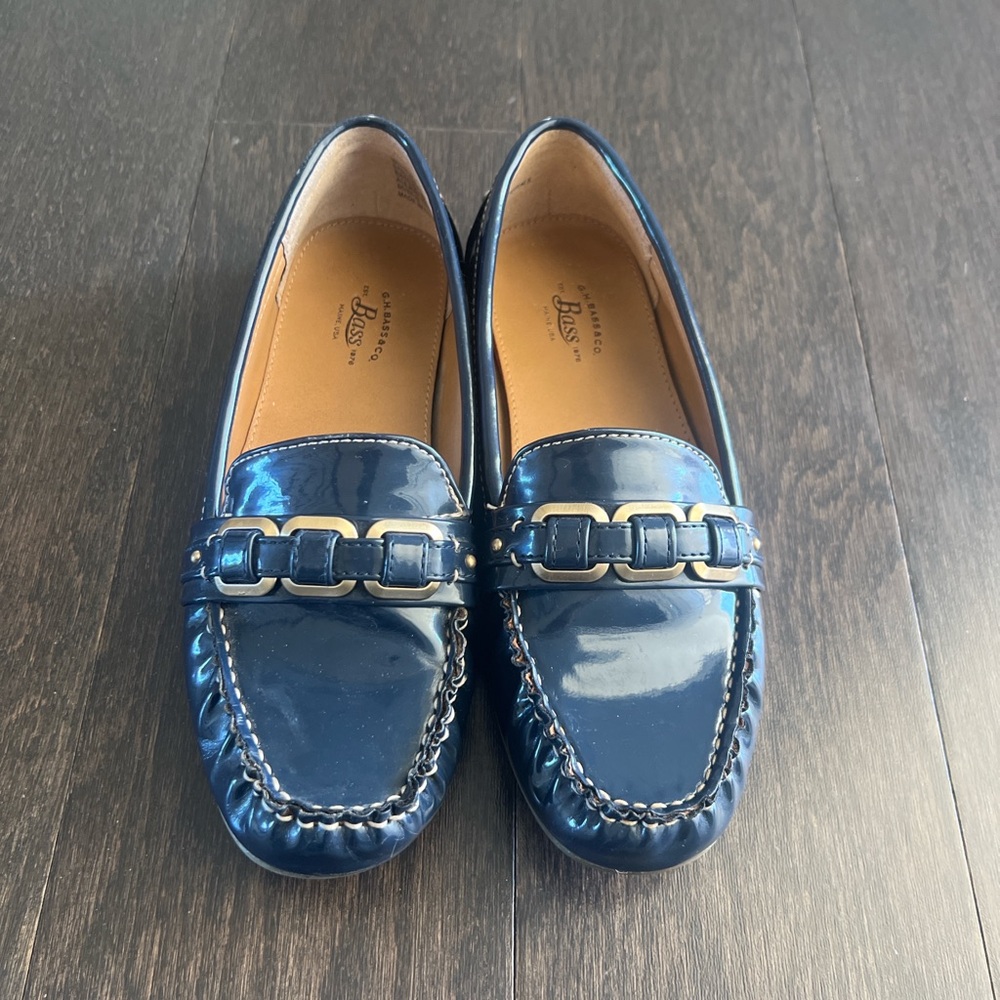 G.H. Bass Women's Navy Blue Loafers